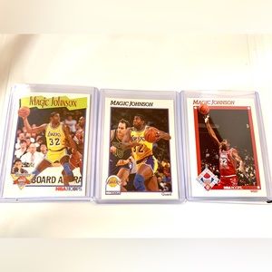 91-92 NBA Hoops Magic Johnson Lot! #316 #101 #266🔥